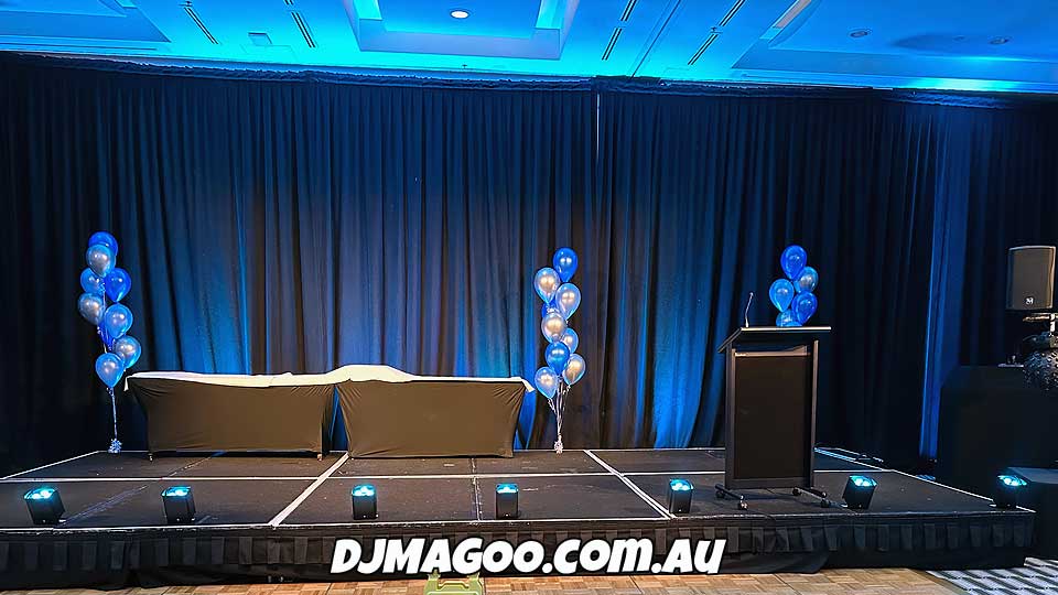 Corporate lighting hire with DJ MAGOO
